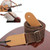 Cotton Linen Guitar Studs Strap Diagonal Shoulder Strap Musical Instrument Accessories(Brown)