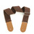 Cotton Linen Guitar Studs Strap Diagonal Shoulder Strap Musical Instrument Accessories(Brown)