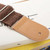 Cotton Linen Guitar Studs Strap Diagonal Shoulder Strap Musical Instrument Accessories(Brown)