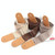 Cotton Linen Guitar Studs Strap Diagonal Shoulder Strap Musical Instrument Accessories(Brown)