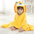 Baby Animal Shape Hooded Cape Bath Towel, Size:10075cm(Big-Eyed Yellow Duck)
