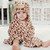 Baby Animal Shape Hooded Cape Bath Towel, Size:10075cm(Big-Eyed Yellow Duck)
