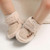 Newborn Baby 0-1 Years Old in Autumn and Winter Keep Warm Soft Bottom Toddler Shoes, Size:Inner Length 12cm(Khaki)