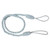 2 Pairs Hand-wound Curtain Straps Curtain Rope Curtain Tassels Straps(Silver Grey)