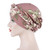 2 PCS Women Printed Brushed Milk Silk Turban Hat Short Pullover Hat, Size:One Size(Red Green)
