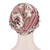 2 PCS Women Printed Brushed Milk Silk Turban Hat Short Pullover Hat, Size:One Size(Red Green)
