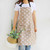 2 PCS Stars Pattern Kitchen Canvas Polyester Cotton Cooking Apron, Size:L( Khaki)