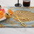 Retro Zinc Alloy Cutlery Cake Fruit Dessert Salad Clip(Round Head Gold Clip)