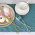 Retro Zinc Alloy Cutlery Cake Fruit Dessert Salad Clip(Round Head Gold Clip)