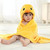 Baby Animal Shape Hooded Cape Bath Towel, Size:10075cm(Orange Deer)