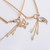 Women Thin Belt Metal Rhinestone Decorative Waist Chain, Length:75cm, Style:Five-color Peacock Tail Pendant