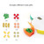 One Week Portable Timing Smart Pill Boxes Elder Reminding Electronic Medicine Box(Orange)