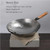 Old-fashioned Household Iron Pot Healthy Uncoated Traditional Handmade Non-stick Pot, Size:34cm, Style:With Ear
