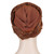 2 PCS Women Beaded Two-color Turban Hat Bright Silk Cloth Hooded Cap(White)