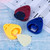 100 PCS ABS Storage Box for Guitar Pick, Random Color Delivery, Specification:Heart-shaped Pick Box