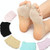 Women Invisible Non-slip Toe Socks Five Finger Socks(Black Open Toe)
