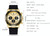 OCHSTIN 6103 Multi Function Quartz Watch Silicone Watch Band Sports Luminous Waterproof Watch(Rose Gold White)