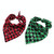 2 PCS Pet Triangle Towel Christmas Snowflake Dog Saliva Towel, Size:S(Orange)