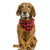 2 PCS Pet Triangle Towel Christmas Snowflake Dog Saliva Towel, Size:S(Orange)