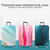 Travel Abrasion-resistant Elastic Luggage Protective Cover Suitcase Dust Covers, Size:25-28 inch(Blue Ripple)