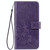 For Nokia 2.3 Lucky Clover Pressed Flowers Pattern Leather Case with Holder & Card Slots & Wallet & Hand Strap(Purple)