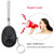 120dB Key Anti-lost Alarm Anti-wolf Alarm with LED Light(Green)