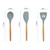13 in 1 Silicone Wood Handle Heat-resistant Cooking Cutlery Sets Kitchen Tools with Large Container 13 in 1 Silicone Wood Handle Heat-resistant Cooking Cutlery Sets Kitchen Tools with Large Container