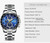 OCHSTIN   6112 Men Multi  Function Watch Fashion Sports Business Calendar Luminous Men Watch Quartz Watch Steel Watch(Silver  Black) OCHSTIN   6112 Men Multi  Function Watch Fashion Sports Business Calendar Luminous Men Watch Quartz Watch Steel Watch(Silver  Black)