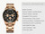 OCHSTIN Augusten 6103B Multi Function Quartz Watch Sports luminous Waterproof Watch Calendar Steel Band Men  Watch(Rose Gold) OCHSTIN Augusten 6103B Multi Function Quartz Watch Sports luminous Waterproof Watch Calendar Steel Band Men  Watch(Rose Gold)