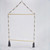 Nordic Style Wooden Color Macaron Wooden Beads String Single Hook Hanger Wardrobe Storage Pendant(Gray)