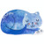 Cartoon Sleeping Cat Bath Mat Bathroom Carpets Toilet Anti-slip Floor Mat, Size:60X90CM(Blue)