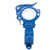 360 Lamp Holder Bicycle Flashlight Lamp Clip Fixing Bracket(Black Orange)