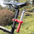 360 Lamp Holder Bicycle Flashlight Lamp Clip Fixing Bracket(Black Orange)