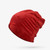 Unisex Autumn and Winter Velvet Hooded Cap Simple Ear Protection Cap, Size:55-60cm(Red)