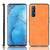 For  Oppo Reno3 Pro Shockproof Sewing Cow Pattern Skin PC + PU + TPU Case(Orange)