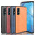 For  Oppo Reno3 Pro Shockproof Sewing Cow Pattern Skin PC + PU + TPU Case(Orange)