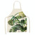 Cotton Linen Creative Plant Foliage Pattern Sleeveless Apron, Size:68x55cm(WQ0002-9)