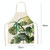 Cotton Linen Creative Plant Foliage Pattern Sleeveless Apron, Size:68x55cm(WQ0002-9)