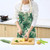 Cotton Linen Creative Plant Foliage Pattern Sleeveless Apron, Size:68x55cm(WQ0002-9)