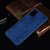For Galaxy S20 Shockproof Sewing Cow Pattern Skin PC + PU + TPU Case(Blue)