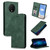 For OnePlus 7T Retro Skin Feel Business Magnetic Horizontal Flip Leather Case(Army Green)