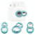 2PCS Selfie Mirror for Polaroid Mini7s / Mini8(Blue)