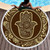 Vintage Round Printed Beach Towel Microfiber Swimming Pool Quick-Drying Cushion, Size:150 x 150cm(Model 2)