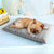 Winter Thick Warm Pet Sleeping Mat Cat Dog Sleeping Bed, Size:S(Grey)