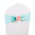 Wedding Chair Cover Sash Satin Fabric Bow Tie Ribbon Band Decoration Hotel Wedding Party Ceremony Banquet Supplies(Blue)