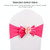 Wedding Chair Cover Sash Satin Fabric Bow Tie Ribbon Band Decoration Hotel Wedding Party Ceremony Banquet Supplies(Blue)