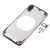 Transparent Back Cover with Camera Lens & SIM Card Tray & Side Keys for iPhone XS Max(Black)