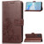 For Galaxy S20+ Lucky Clover Pressed Flowers Pattern Leather Case with Holder & Card Slots & Wallet & Hand Strap(Brown)