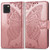 For Galaxy Note 10 Lite / A81 Butterfly Love Flower Embossed Horizontal Flip Leather Case with Bracket / Card Slot / Wallet / Lanyard(Rose Gold)