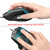 HXSJ A876 Wired Mouse Colorful Synchronous Light Emission 6400dpi Adjustable Light Gaming Mouse, Length: 150cm